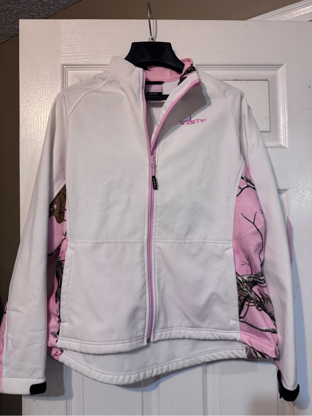 Habit White & Pink Camouflage Softshell Jacket